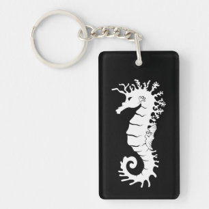 Zee Creature Silhouette - Seapaarden Sleutelhanger