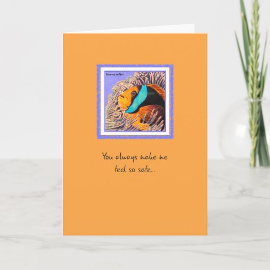 Zee Creatures Anemone Fish 2 Dank je wel kaart (Voorkant)