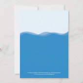 Zee Creatures Baby shower Invitation Kaart (Achterkant)