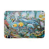 Zee Creatures Beach House Oceanische badmat (Voorkant)