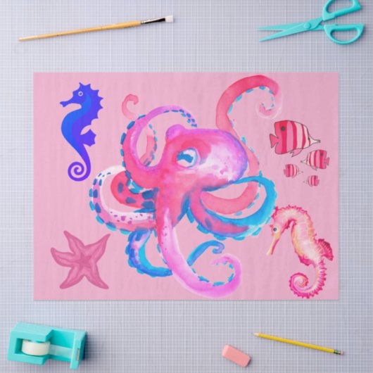 Zee Creatures Decoupage/Tissue Paper Tissuepapier (Craft)