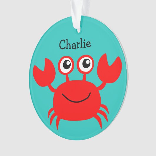 Zee creeert aangepaste monogram ornament (voorkant)