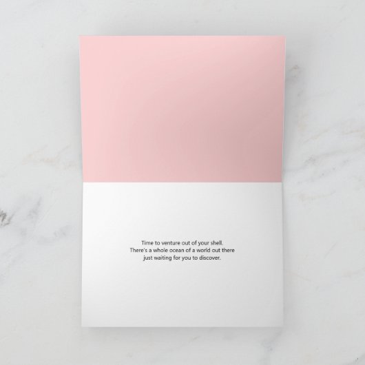 Zee creeert het Wenskaart van Shell Bedankkaart (Binnen)