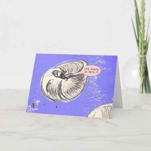 Zee creeert het Wenskaart van Shell Bedankkaart (Voorkant)