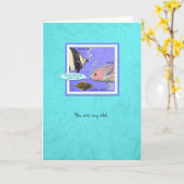 Zee creëert mort Idol Fish Dank je Kaart (Gele Bloem)