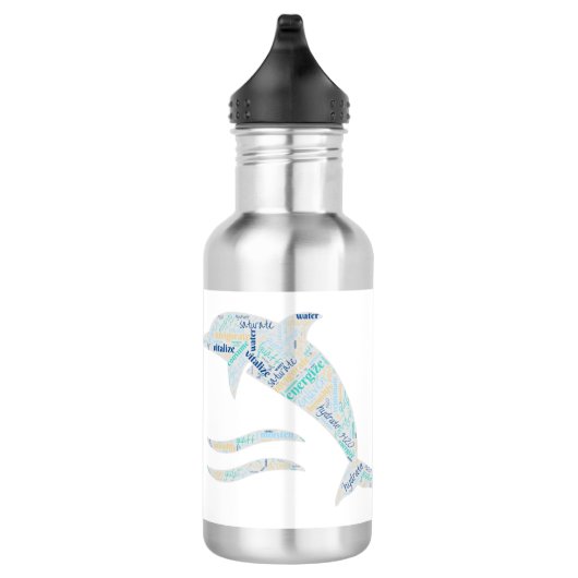 Zee creëert woordkunst waterfles (Rechts)