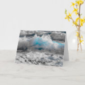 Zee Crest over oceaangolven breken Kaart (Gele Bloem)