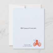 Zee Critters Birthday Party Invitation Kaart (Achterkant)