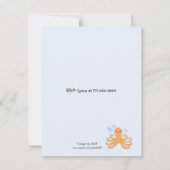 Zee Critters Birthday Party Invitation Kaart (Achterkant)