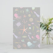 Zee Critters Patroon Briefpapier (Staand voorkant)