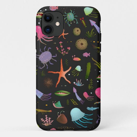 Zee Critters Patroon Case-Mate iPhone Case (Achterkant)