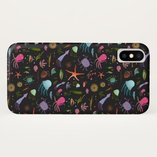 Zee Critters Patroon Case-Mate iPhone Case (Achterkant (horizontaal))