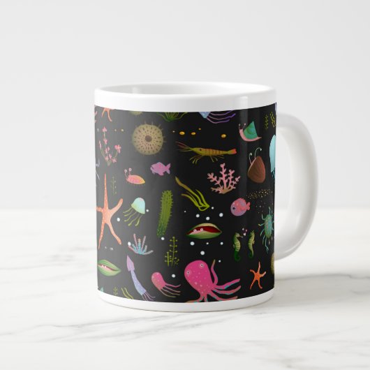 Zee Critters Patroon Grote Koffiekop (Voorkant rechts)