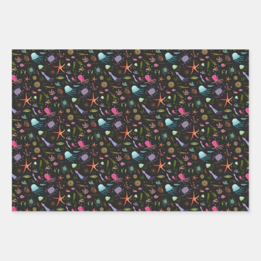 Zee Critters Patroon Inpakpapier Vel (Voorkant 3)