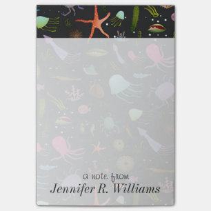 Zee Critters Patroon Jouw namen toevoegen Post-it® Notes