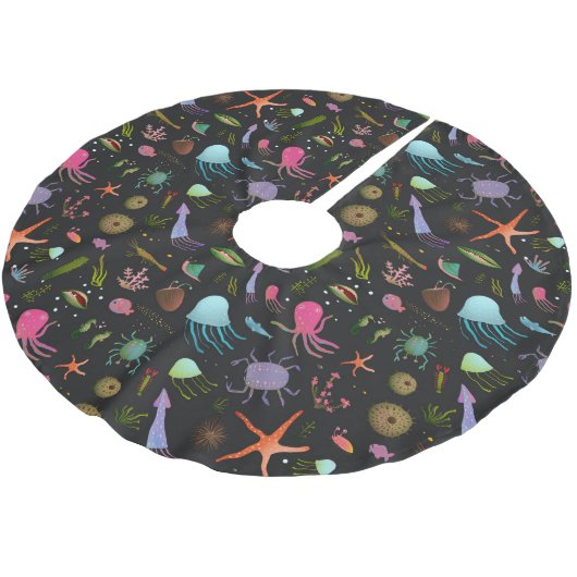 Zee Critters Patroon Kerstboom Rok (Gekanteld)