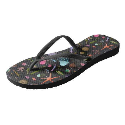 Zee Critters Patroon Teenslippers (Schuin)