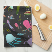 Zee Critters Patroon Theedoek (Quarter Fold)