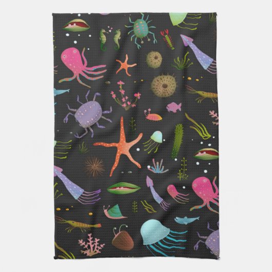 Zee Critters Patroon Theedoek (Verticaal)
