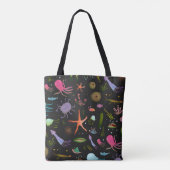 Zee Critters Patroon Tote Bag (Achterkant)
