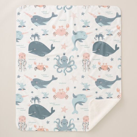 Zee Critters Sherpa Deken (Voorkant)