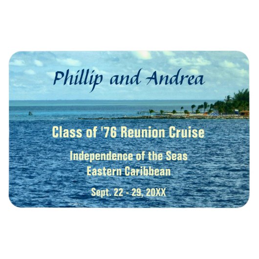 Zee Cruise Stateroom Deurmarkering Magneet (Horizontaal)