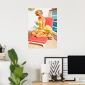 Zee cruisepin omhoog poster (Thuiskantoor)