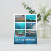 Zee Cyprus briefkaart (Staand voorkant)