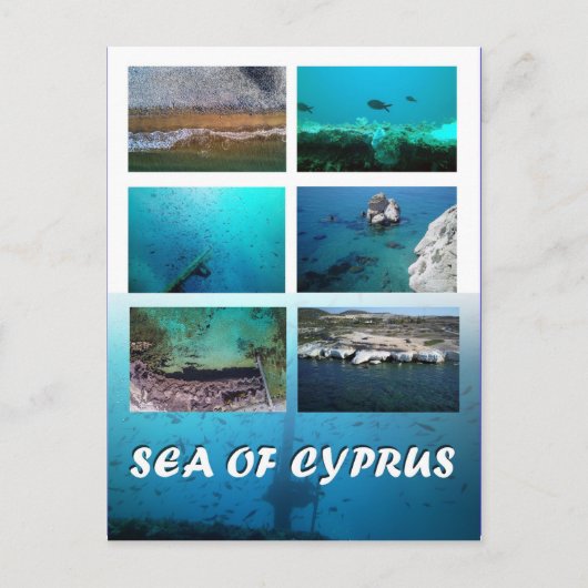 Zee Cyprus briefkaart (Voorkant)
