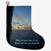 Zee dagen wensen grote kerstsok (Voorkant)