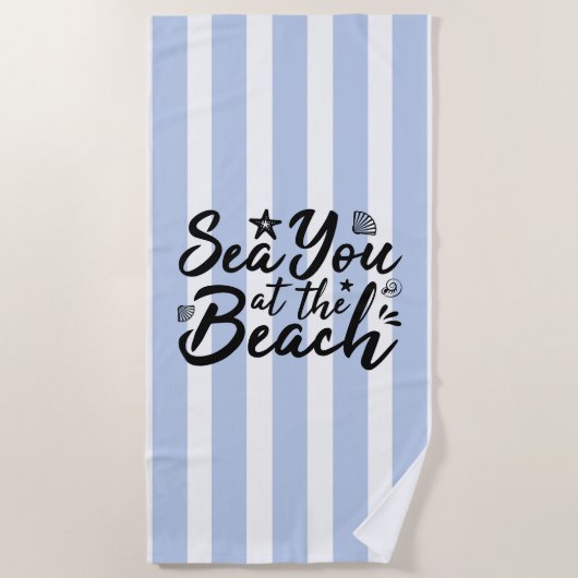Zee dat je bij het strand bent strandlaken (Voorkant)