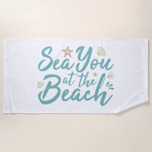 Zee dat je bij het strand bent strandlaken