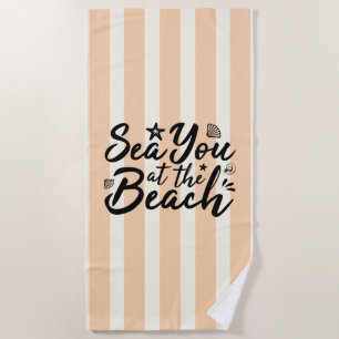 Zee dat je bij het strand bent strandlaken