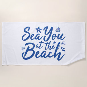 Zee dat je bij het strand bent strandlaken