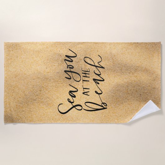 Zee dat je bij het strand bent strandlaken (Voorkant)