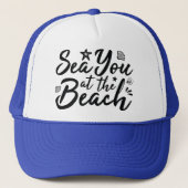 Zee dat je bij het strand bent trucker pet (Voorkant)