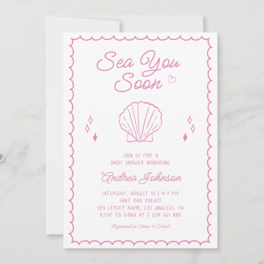 Zee dat je binnenkort met de hand getekend Ocean S Kaart (Voorkant)