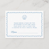 Zee dat u binnenkort met de hand getrokken Baby sh Informatiekaartje (Achterkant)