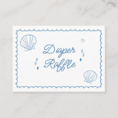 Zee dat u binnenkort met de hand getrokken Baby sh Informatiekaartje (Voorkant)