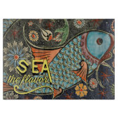 Zee De Smaak Mozaïek Vis Snijplank (Voorkant)