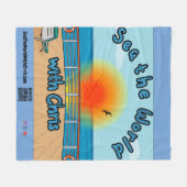 Zee de wereld met Chris Fleece Deken (Voorkant (Horizontaal))