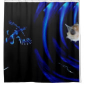 Zee diep schotelgordijn douchegordijn (Voorkant)