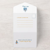 Zee Dieren Baby Baby shower All In One Uitnodiging (Buitenkant)