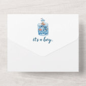 Zee Dieren Baby Baby shower All In One Uitnodiging (Achterkant)