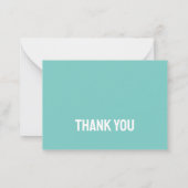 Zee dieren baby shower dank u notitiekaartje (Achterkant)