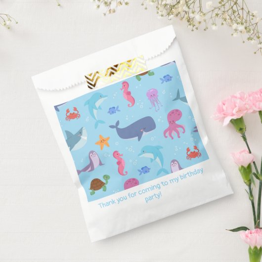 Zee Dieren Bedankzakje (Gezegeld)