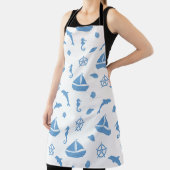 Zee Dieren en boot Schort (Insitu)