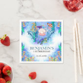 Zee dieren in de oceaan op een dag servet (Insitu)