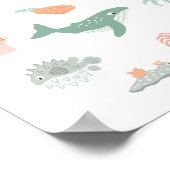 Zee Dieren Kwekerij kinder Poster (Hoek)