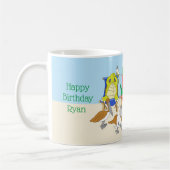 Zee Dieren op het strand Aangepaste Mok (Links)